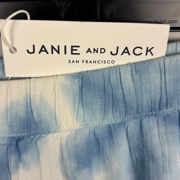 Janie Jack Girls Wide Leg Pants Sz 10 Gauze Lined Pull-on Summer Vacation Beachy - Picture 4 of 9